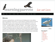 Tablet Screenshot of learningparrots.com